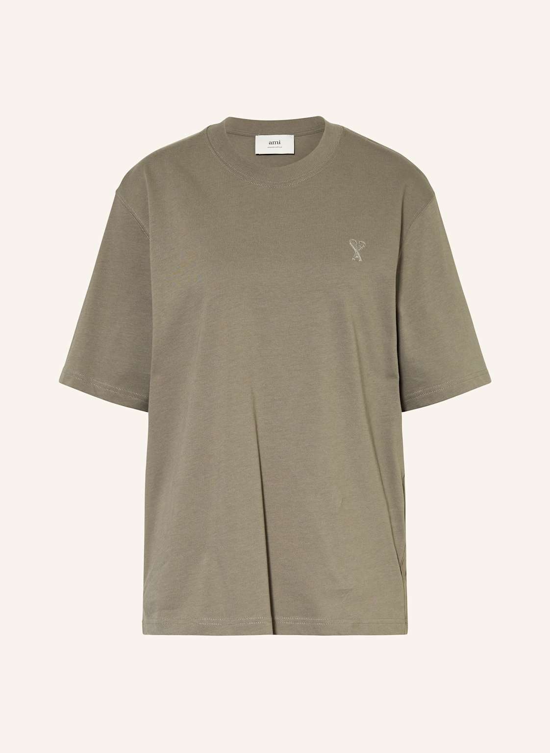 Ami Paris T-Shirt beige Ami Paris T-Shirt beige von AMI PARIS