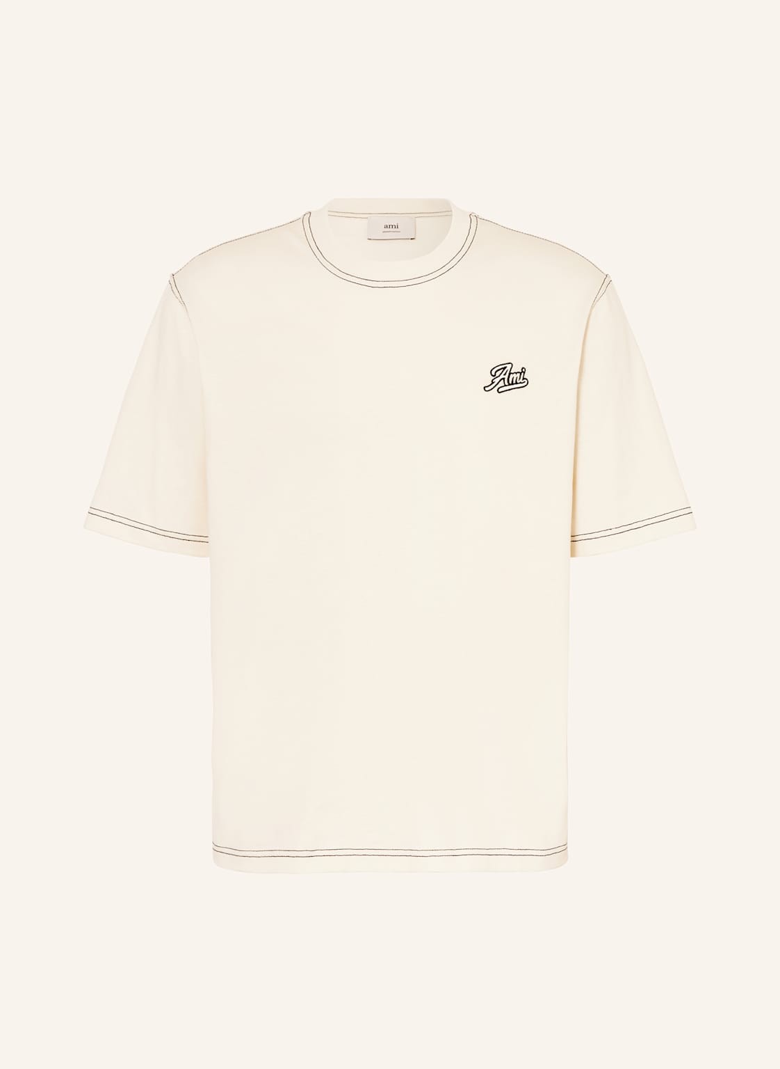 Ami Paris T-Shirt weiss Ami Paris T-Shirt weiss von AMI PARIS