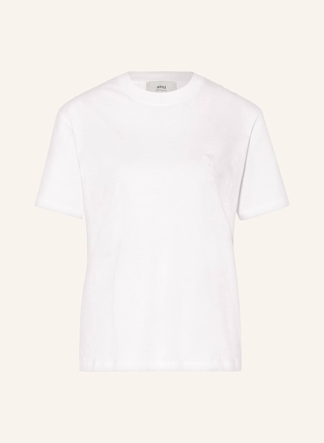 Ami Paris T-Shirt weiss Ami Paris T-Shirt weiss von AMI PARIS