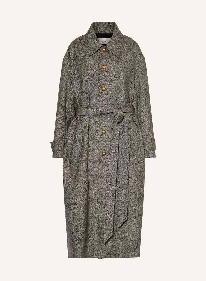Ami Paris Tweed-Mantel braun Ami Paris Tweed-Mantel braun von AMI PARIS