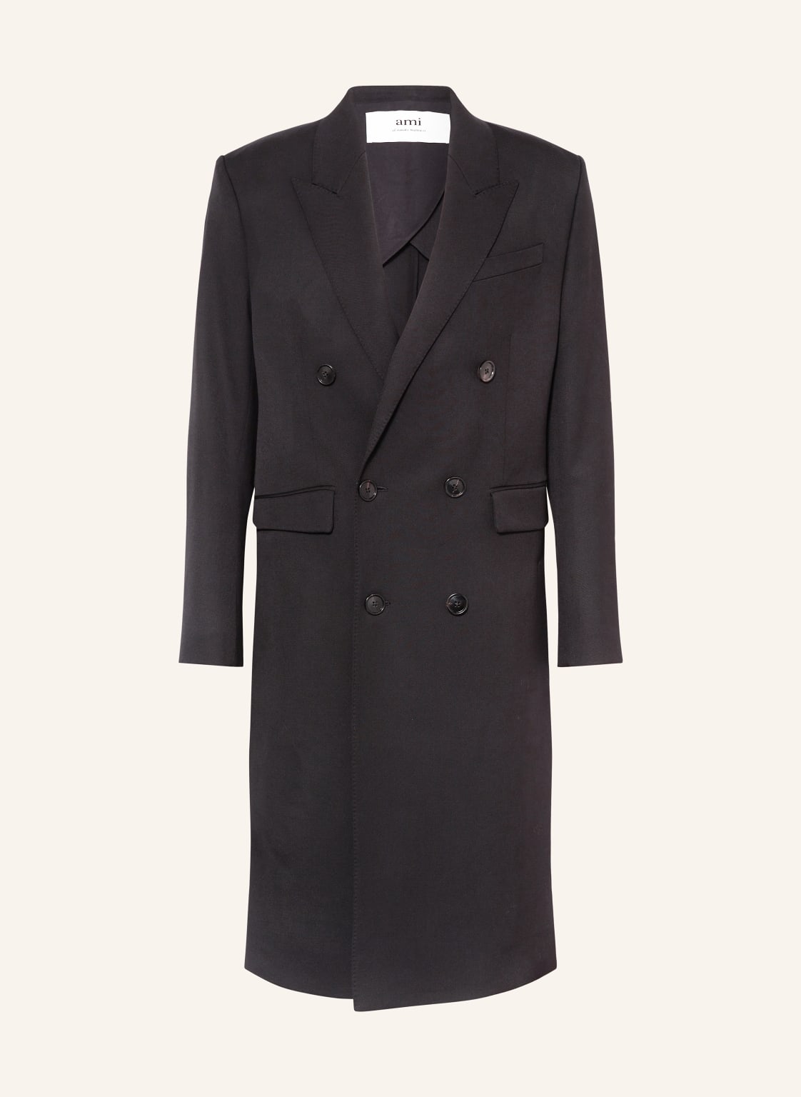 Ami Paris Wollmantel schwarz Ami Paris Wollmantel schwarz von AMI PARIS
