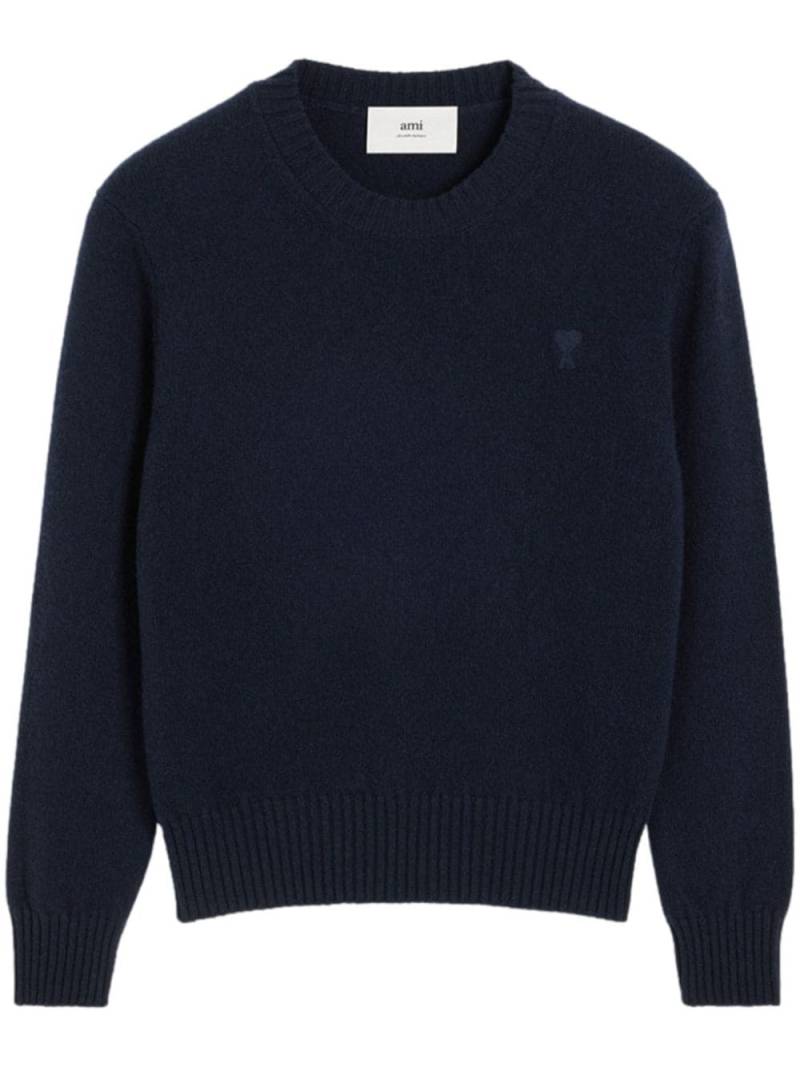 AMI Paris Ami De Coeur cashmere-wool jumper - Blue von AMI Paris