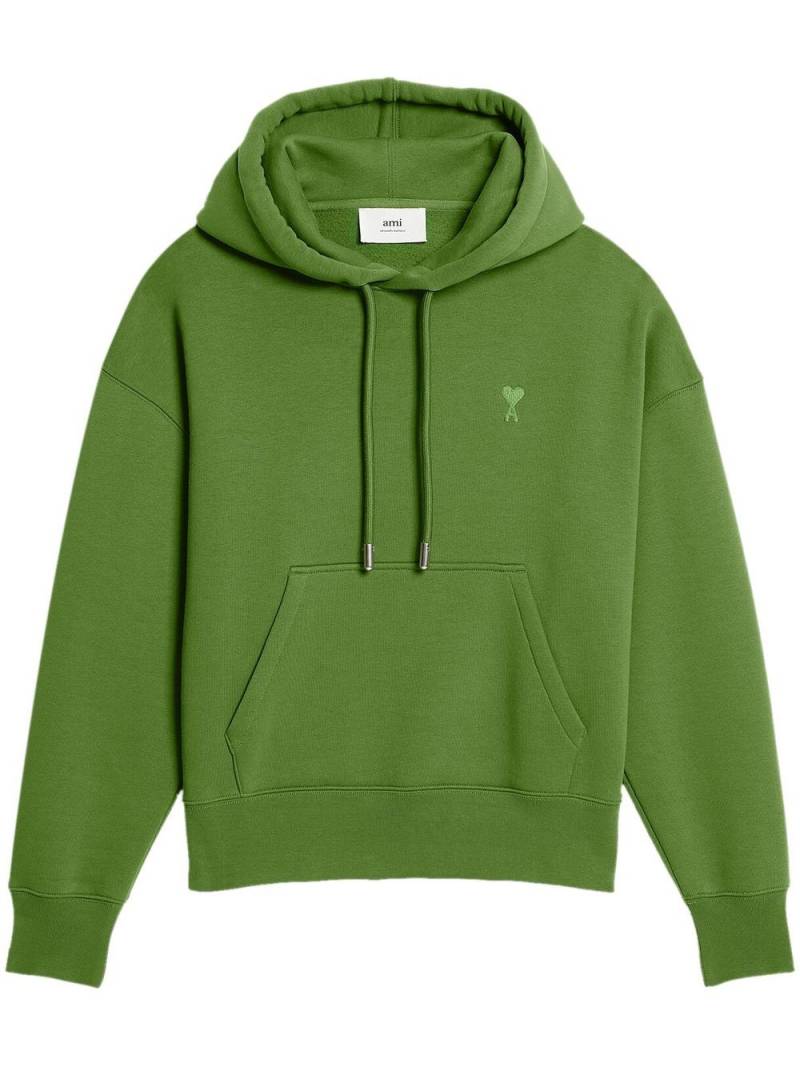 AMI Paris Ami De Coeur long-sleeve hoodie - Green von AMI Paris