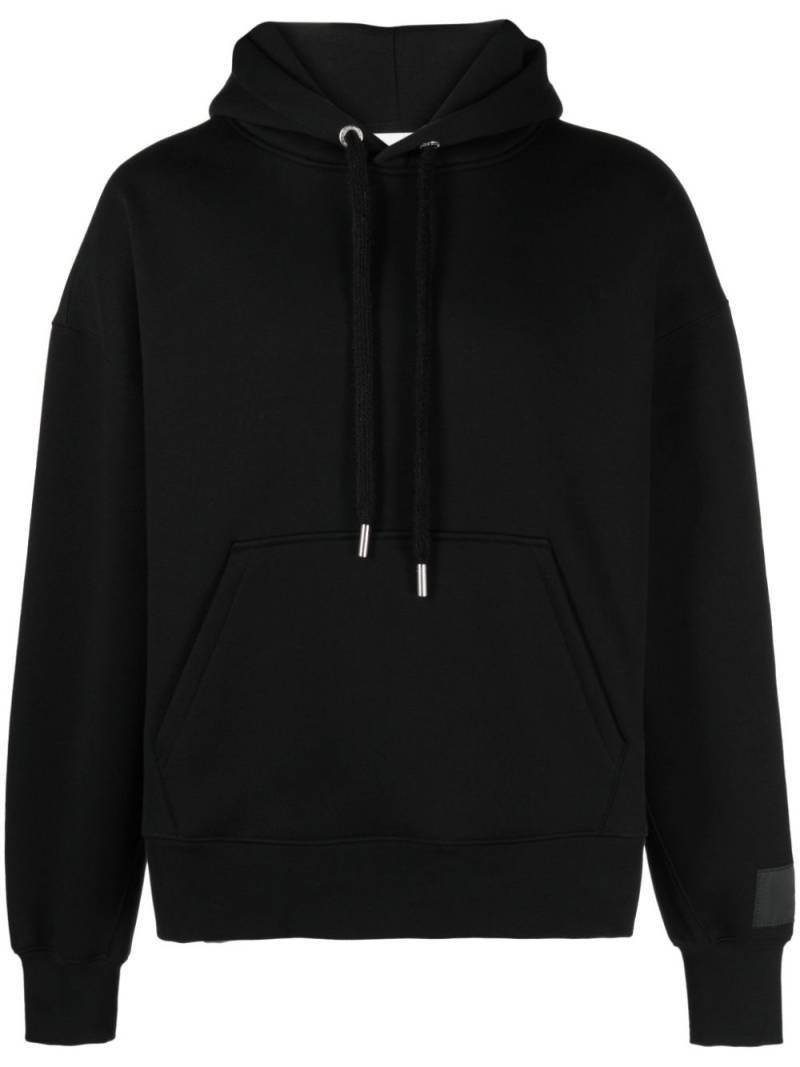 AMI Paris Ami De Coeur drawstring hoodie - Black von AMI Paris