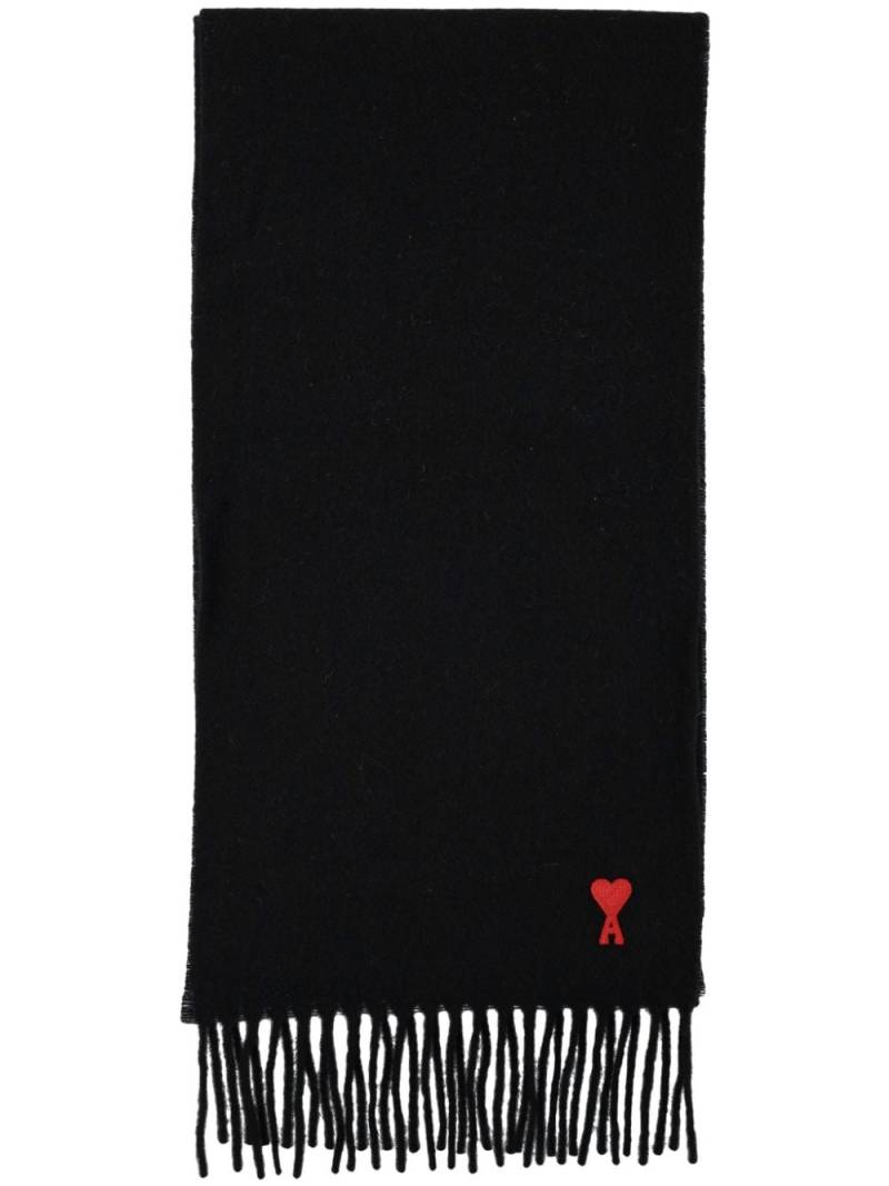 AMI Paris Ami De Coeur scarf - Black von AMI Paris