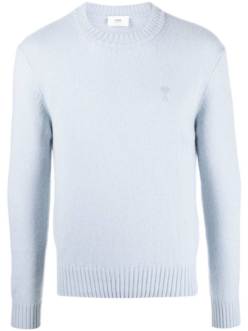 AMI Paris Ami de Coeur cashmere jumper - Blue von AMI Paris