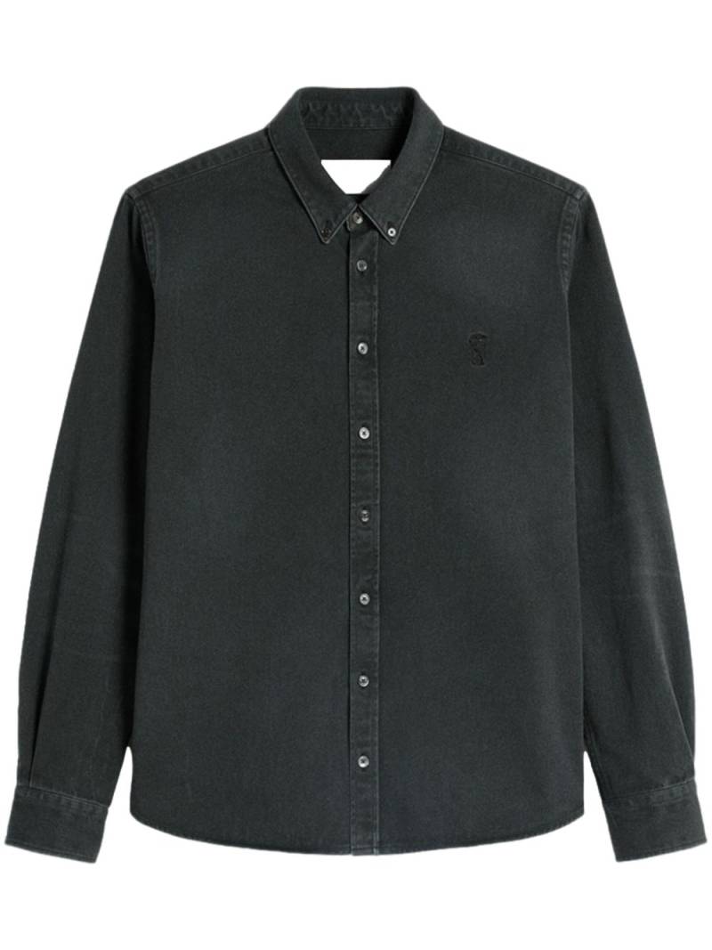 AMI Paris Ami de Coeur corduroy shirt - Black von AMI Paris