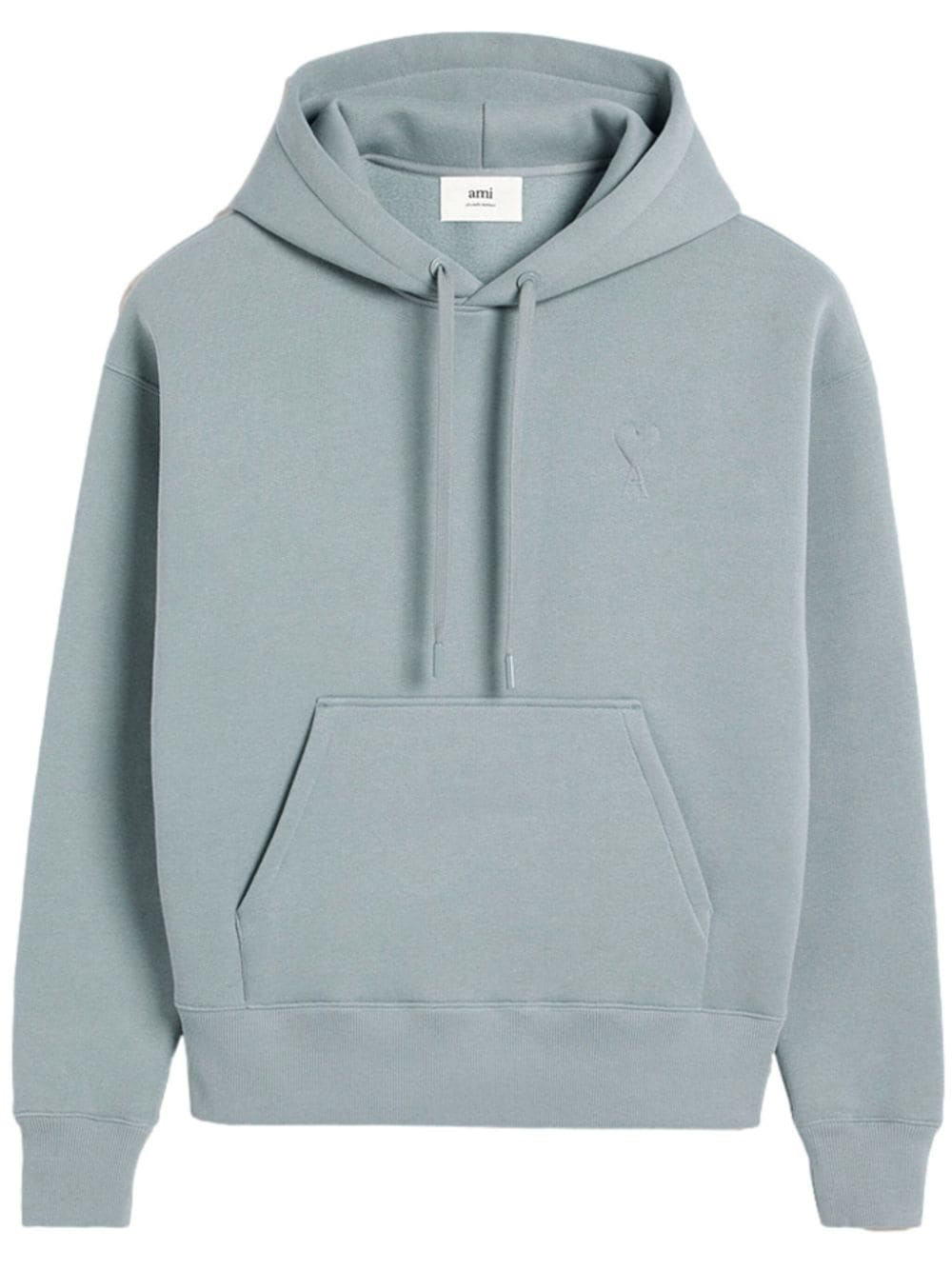 AMI Paris Ami de Coeur cotton blend hoodie - Blue von AMI Paris