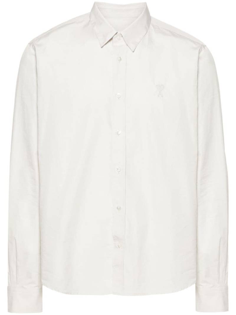 AMI Paris Ami de Coeur cotton shirt - Neutrals von AMI Paris