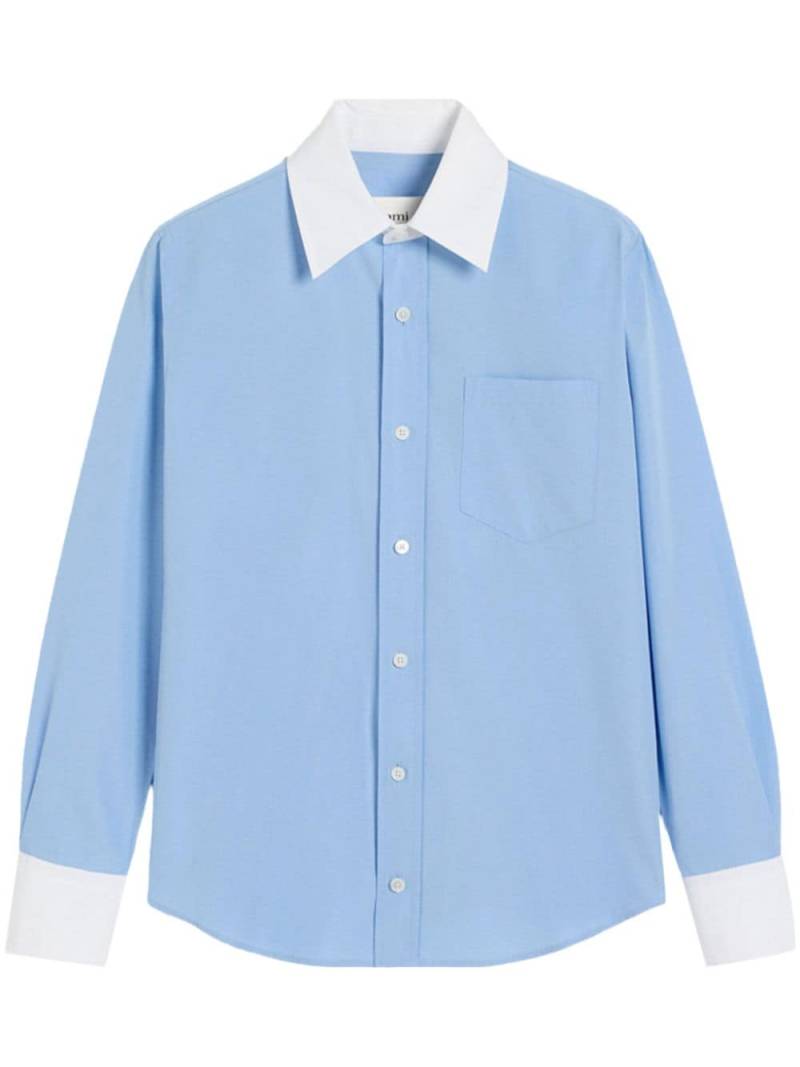 AMI Paris Ami de Coeur cotton shirt - Blue von AMI Paris