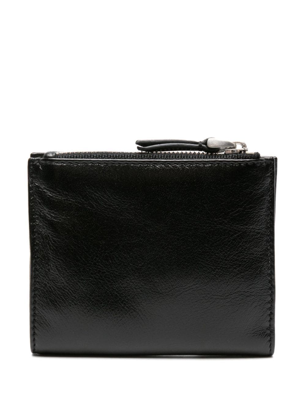 AMI Paris Ami de Coeur-embossed leather wallet - Black von AMI Paris