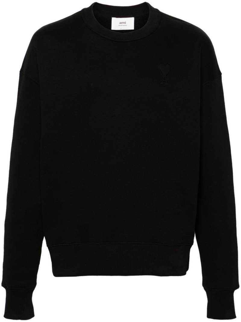 AMI Paris Ami de Coeur-embossed sweatshirt - Black von AMI Paris