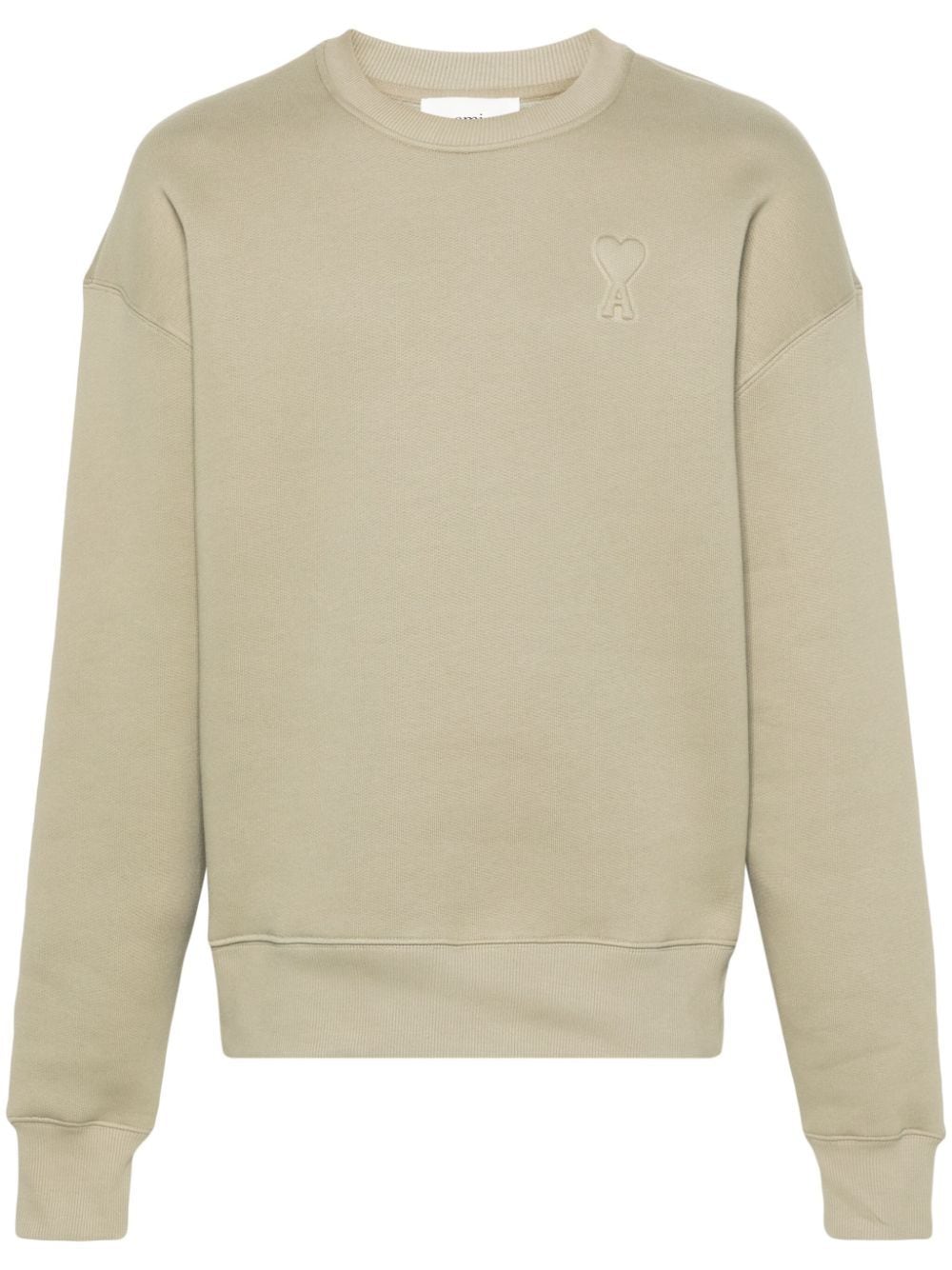 AMI Paris Ami de Coeur embossed sweatshirt - Green von AMI Paris