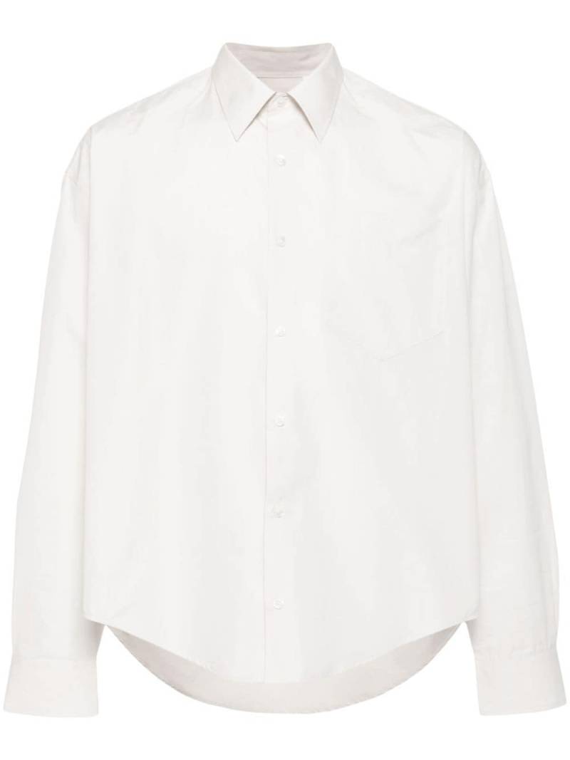 AMI Paris Ami de Coeur-embroidered poplin shirt - White von AMI Paris