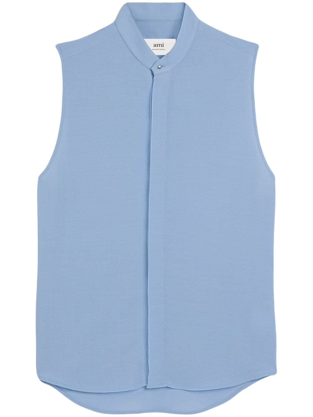 AMI Paris Ami de Coeur-embroidery sleeveless shirt - Blue von AMI Paris