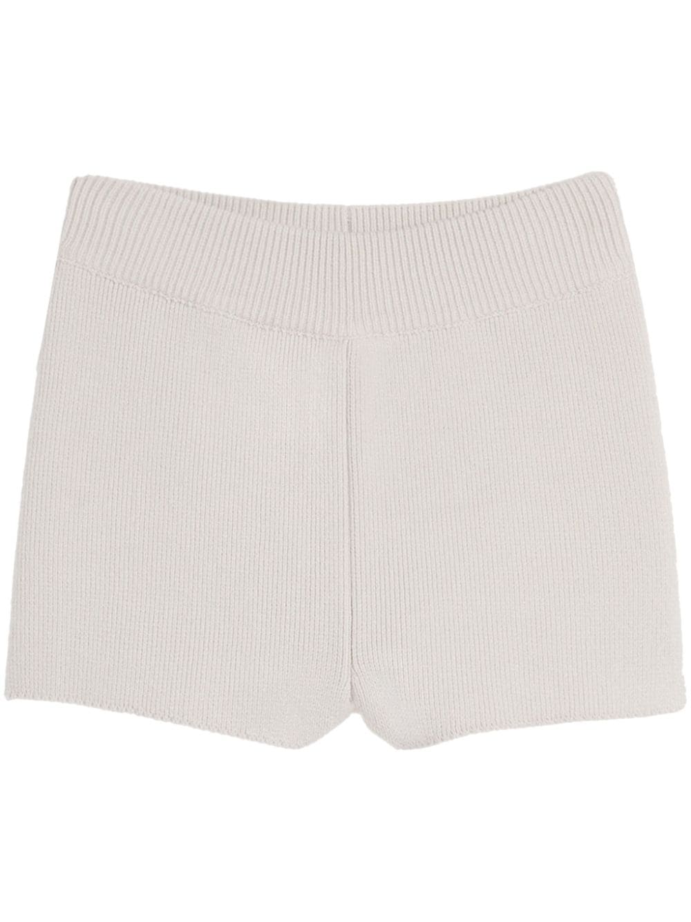AMI Paris Ami de Coeur ribbed mini shorts - White von AMI Paris