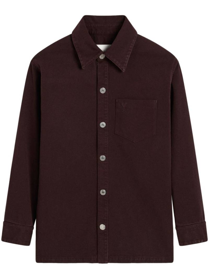 AMI Paris Ami de Coeur shirt jacket - Brown von AMI Paris