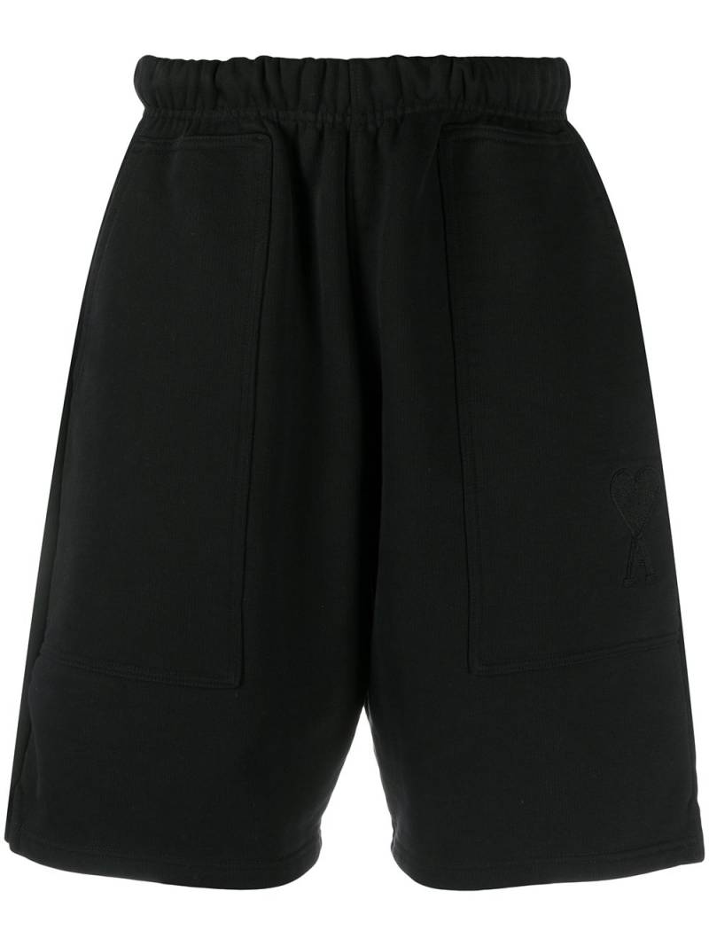 AMI Paris Ami de Coeur track shorts - Black von AMI Paris