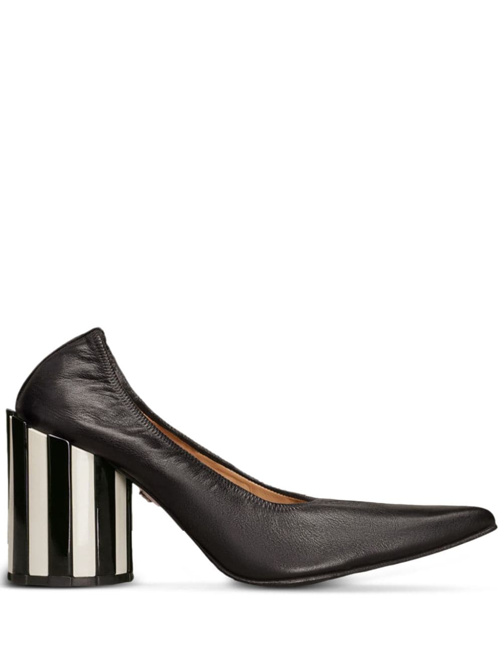 AMI Paris Pointed-Toe Pleated pumps - Black von AMI Paris