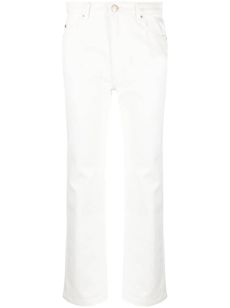AMI Paris cropped straight-leg jeans - White von AMI Paris
