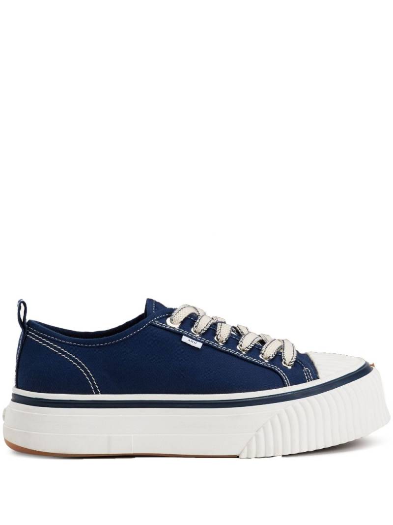 AMI Paris platform lace-up low-top sneakers - Blue von AMI Paris