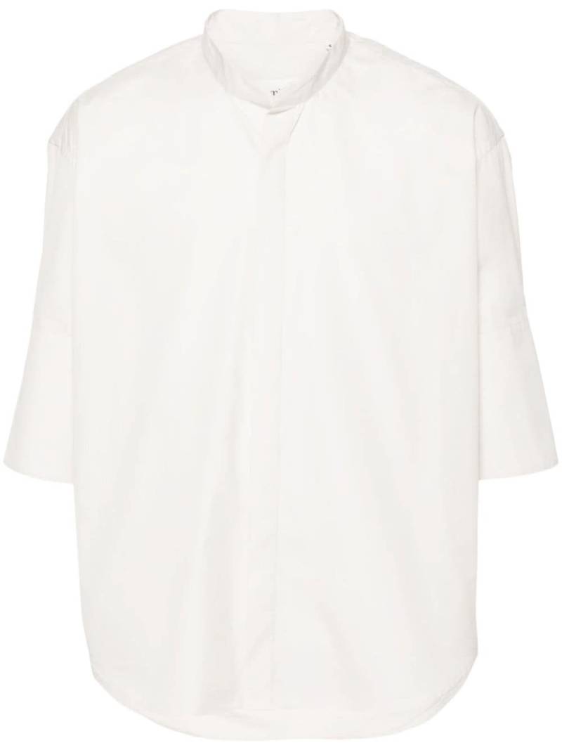 AMI Paris band-collar cotton shirt - Neutrals von AMI Paris