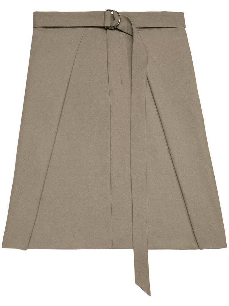 AMI Paris belted wool midi skirt - Neutrals von AMI Paris