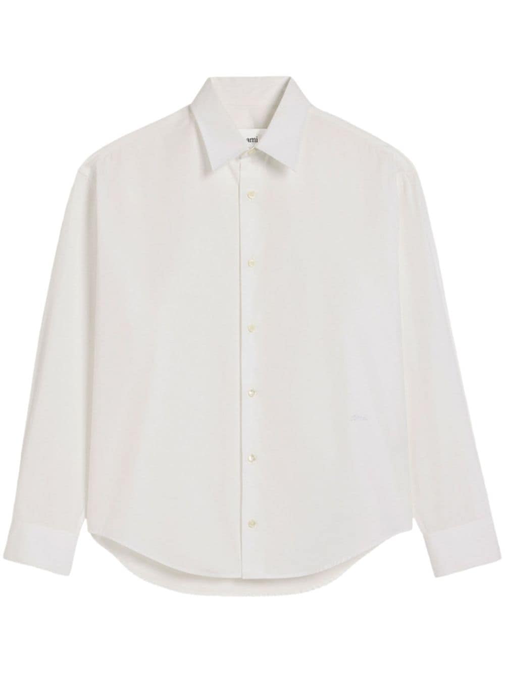 AMI Paris boxy-fit cotton shirt - White von AMI Paris