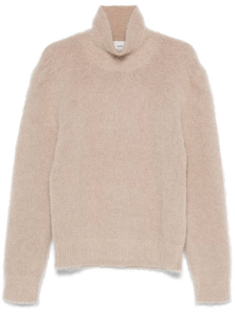 AMI Paris brushed jumper - Brown von AMI Paris