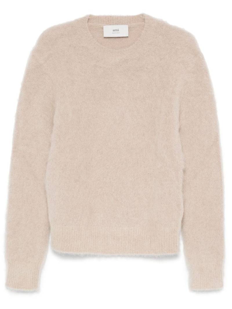 AMI Paris brushed jumper - Brown von AMI Paris