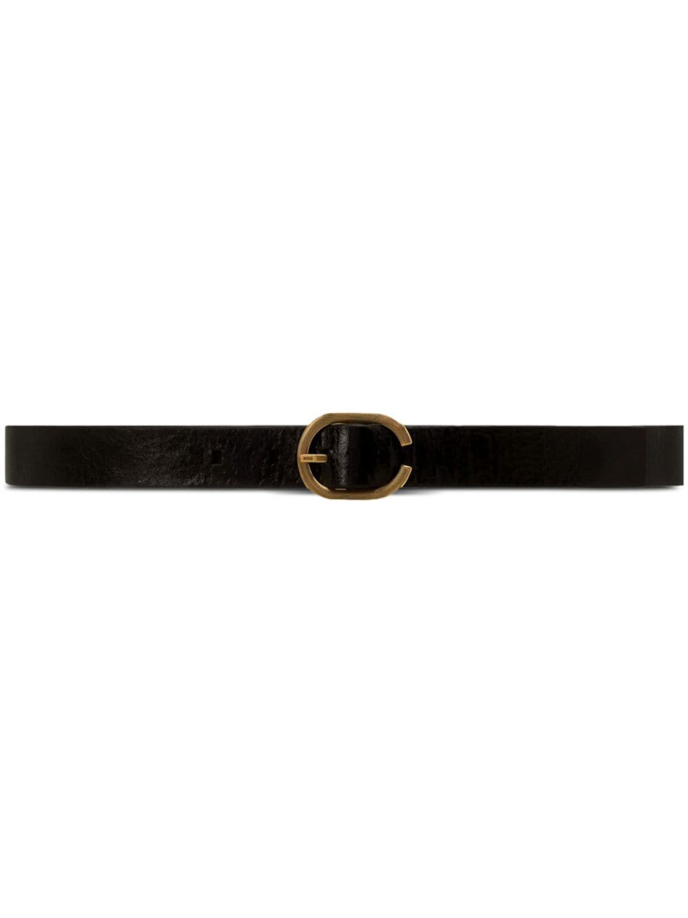 AMI Paris buckled leather belt - Black von AMI Paris