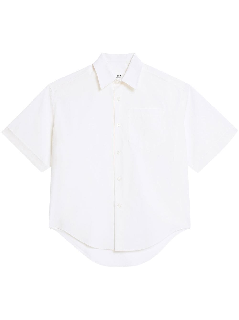 AMI Paris button-front short-sleeved shirt - White von AMI Paris