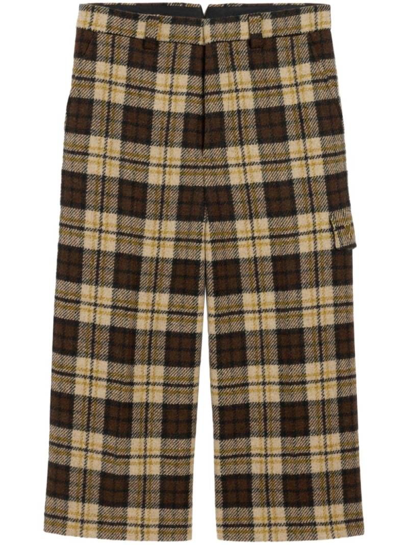 AMI Paris checked trousers - Brown von AMI Paris