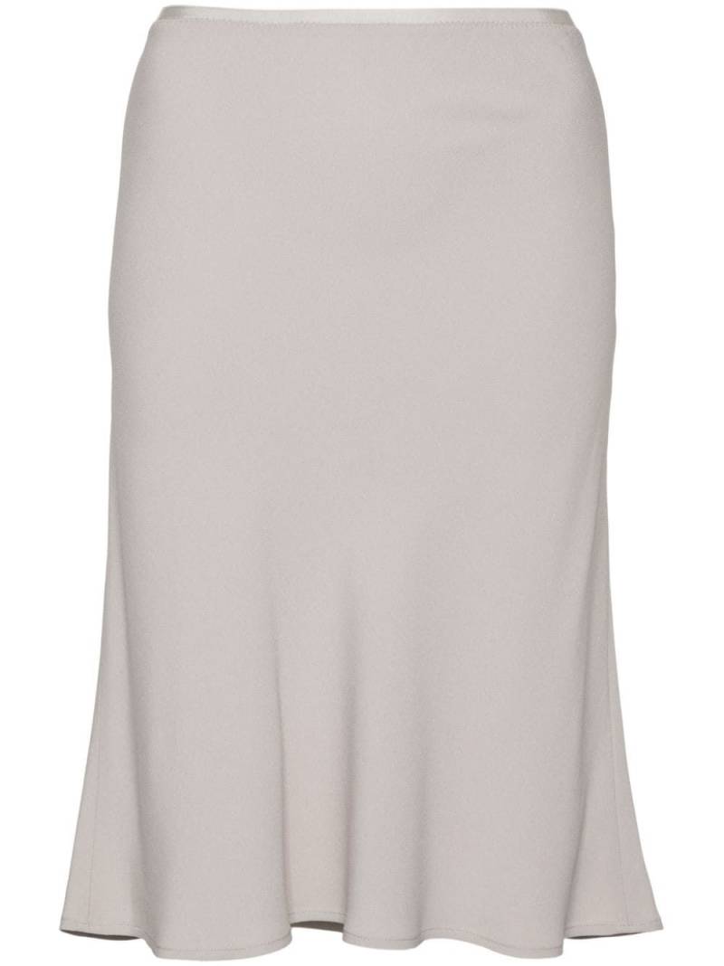 AMI Paris crepe midi skirt - Neutrals von AMI Paris