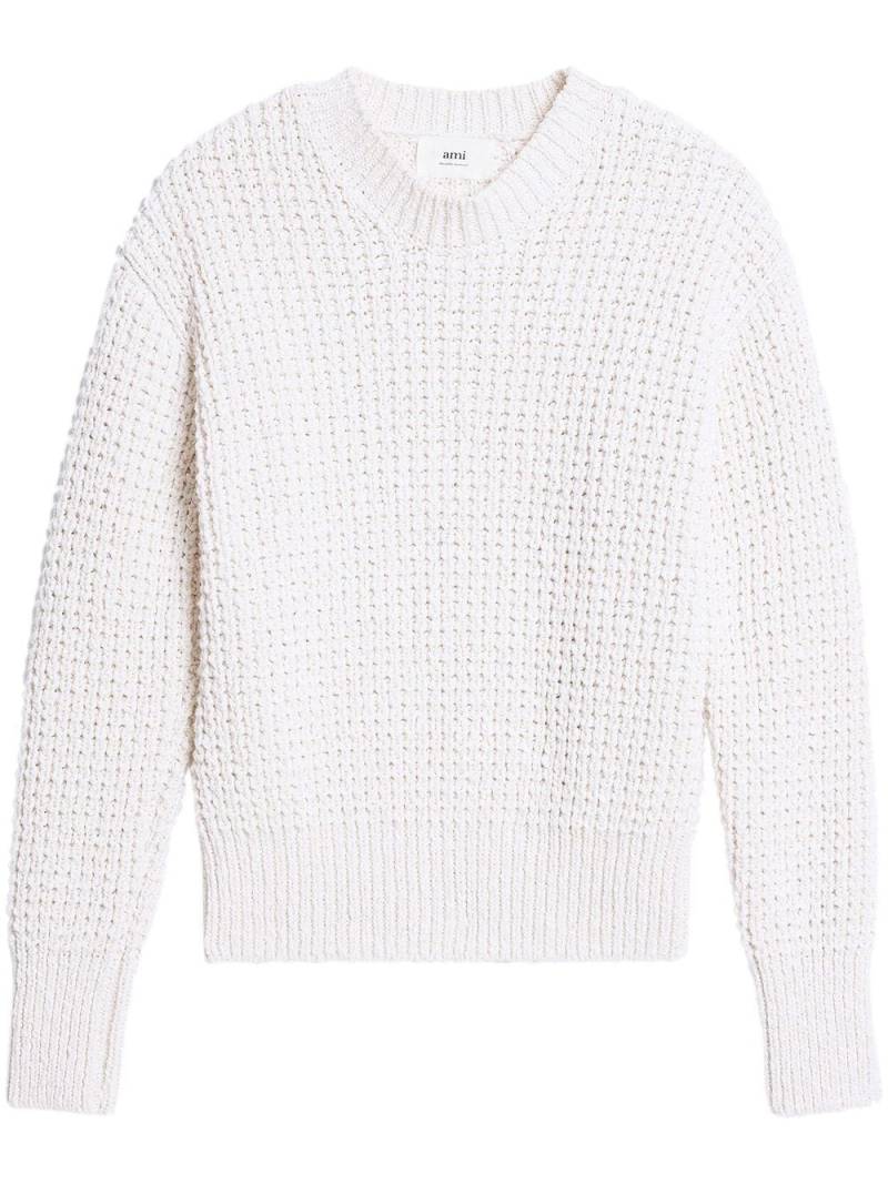 AMI Paris crew-neck knit jumper - White von AMI Paris