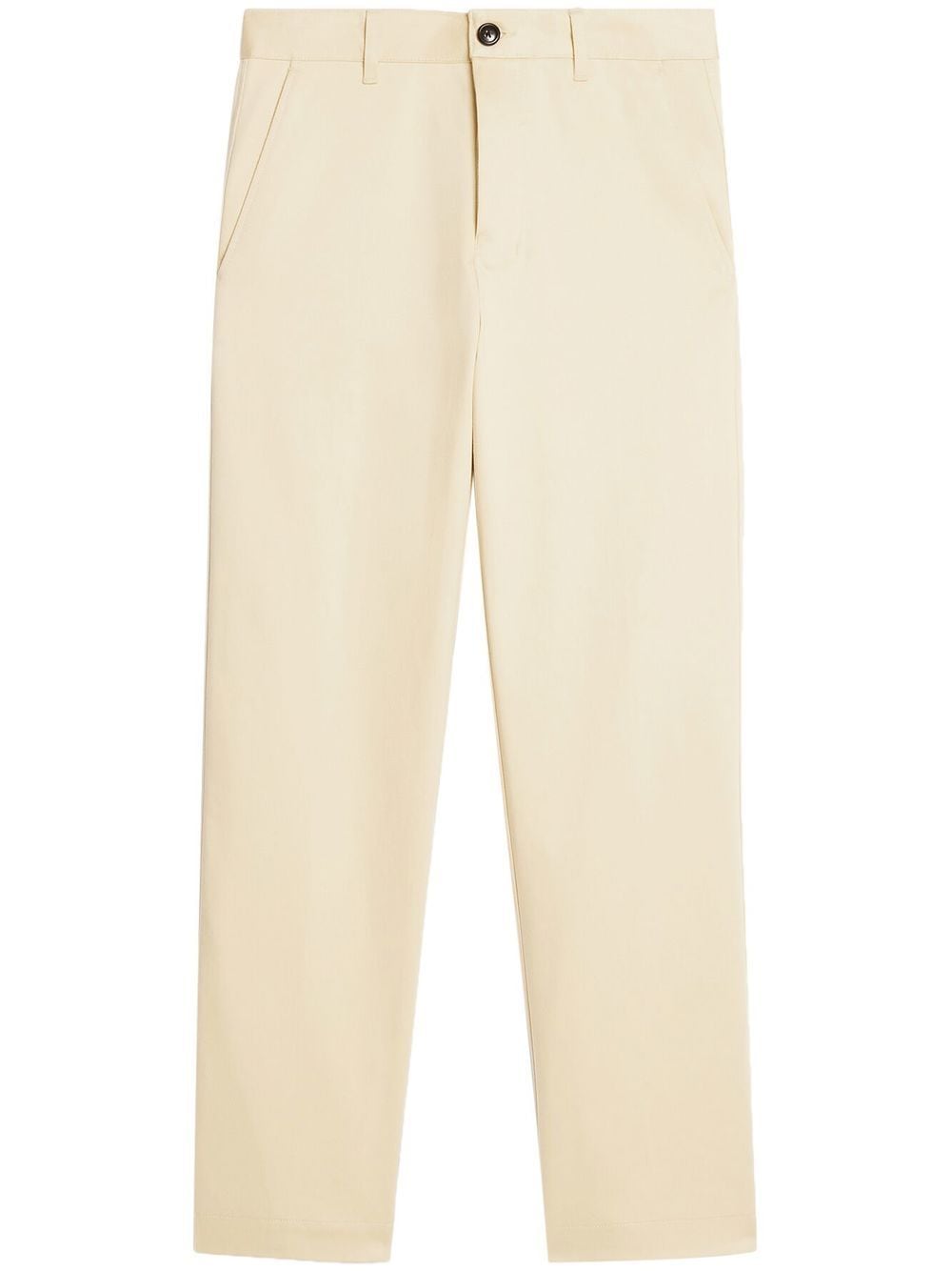 AMI Paris cropped straight-leg trousers - Neutrals von AMI Paris