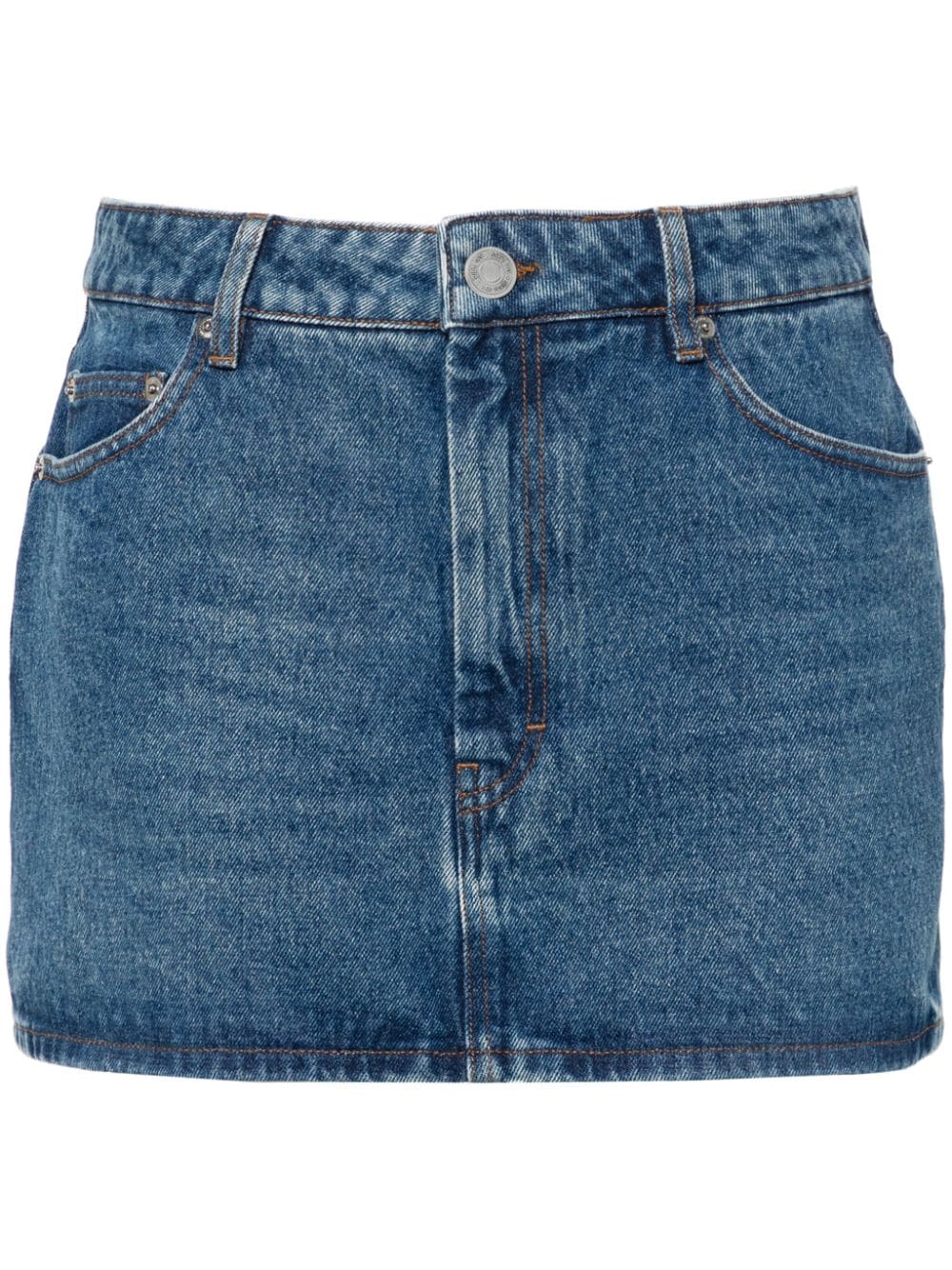 AMI Paris denim mini skirt - 480 USED BLUE von AMI Paris