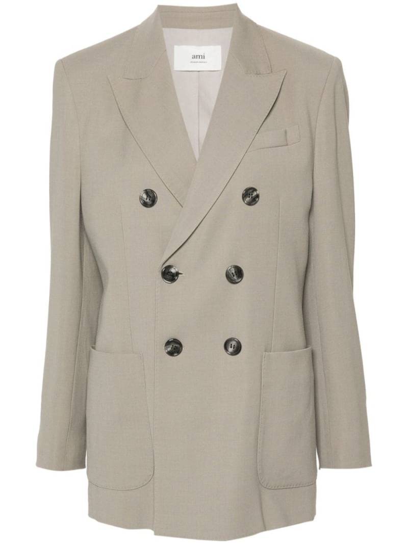 AMI Paris double-breasted blazer - Neutrals von AMI Paris