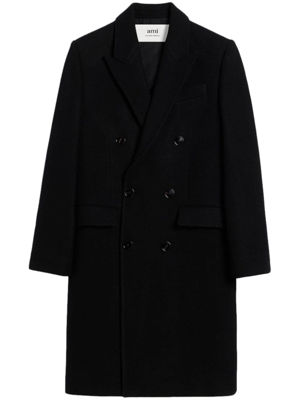 AMI Paris double breasted wool coat - Black von AMI Paris