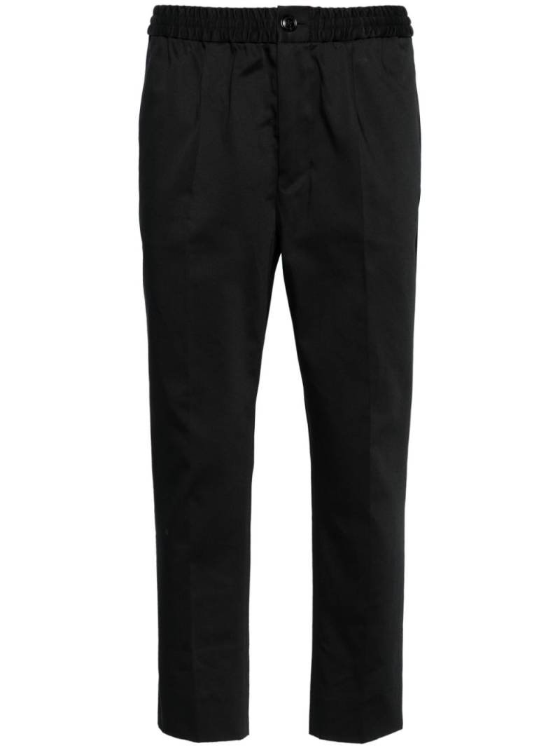 AMI Paris elasticated-waist cropped trousers - Black von AMI Paris