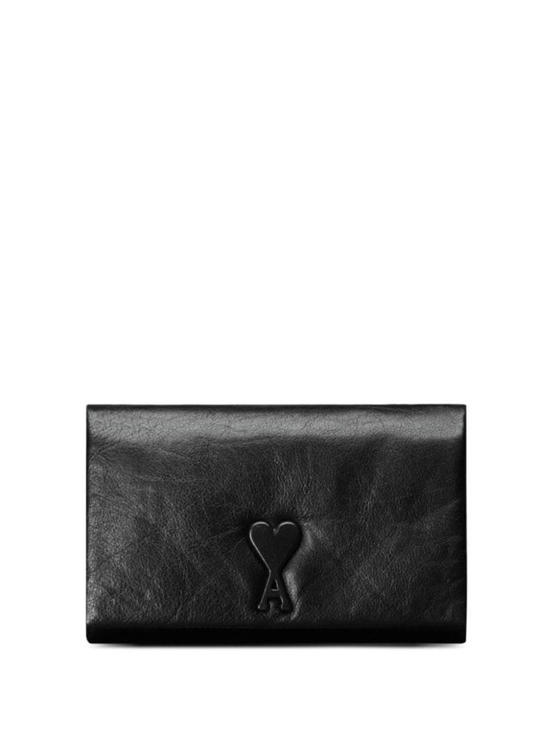 AMI Paris embossed-logo shoulder bag - Black von AMI Paris