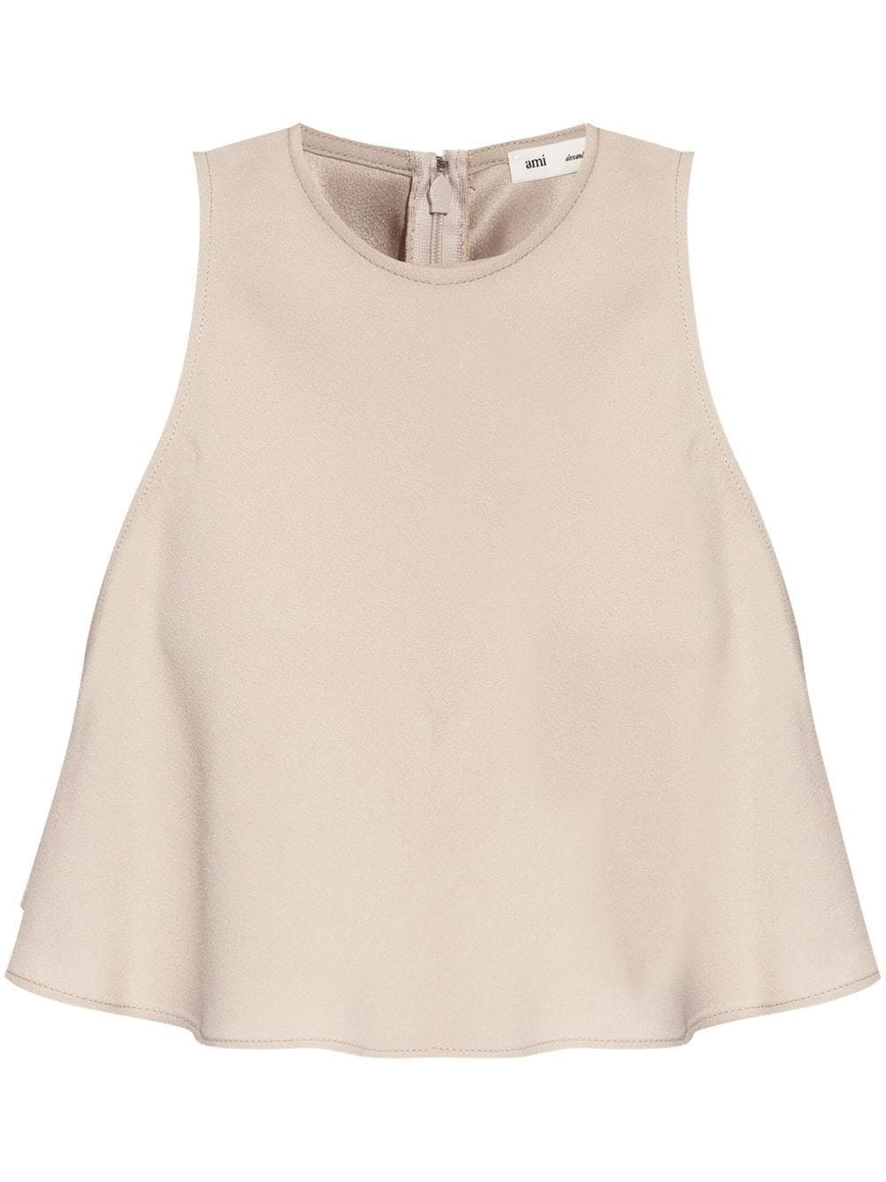 AMI Paris flared godet top - Neutrals von AMI Paris