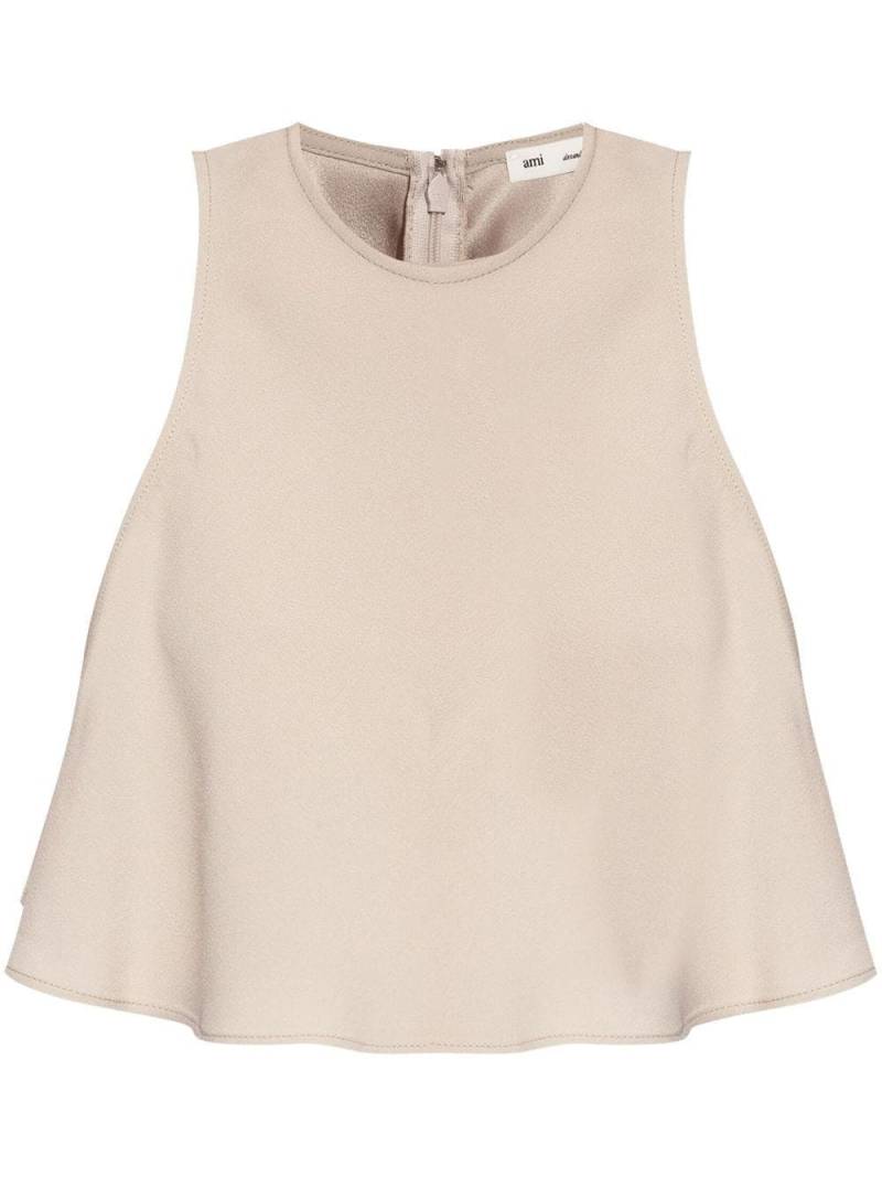 AMI Paris flared godet top - Neutrals von AMI Paris