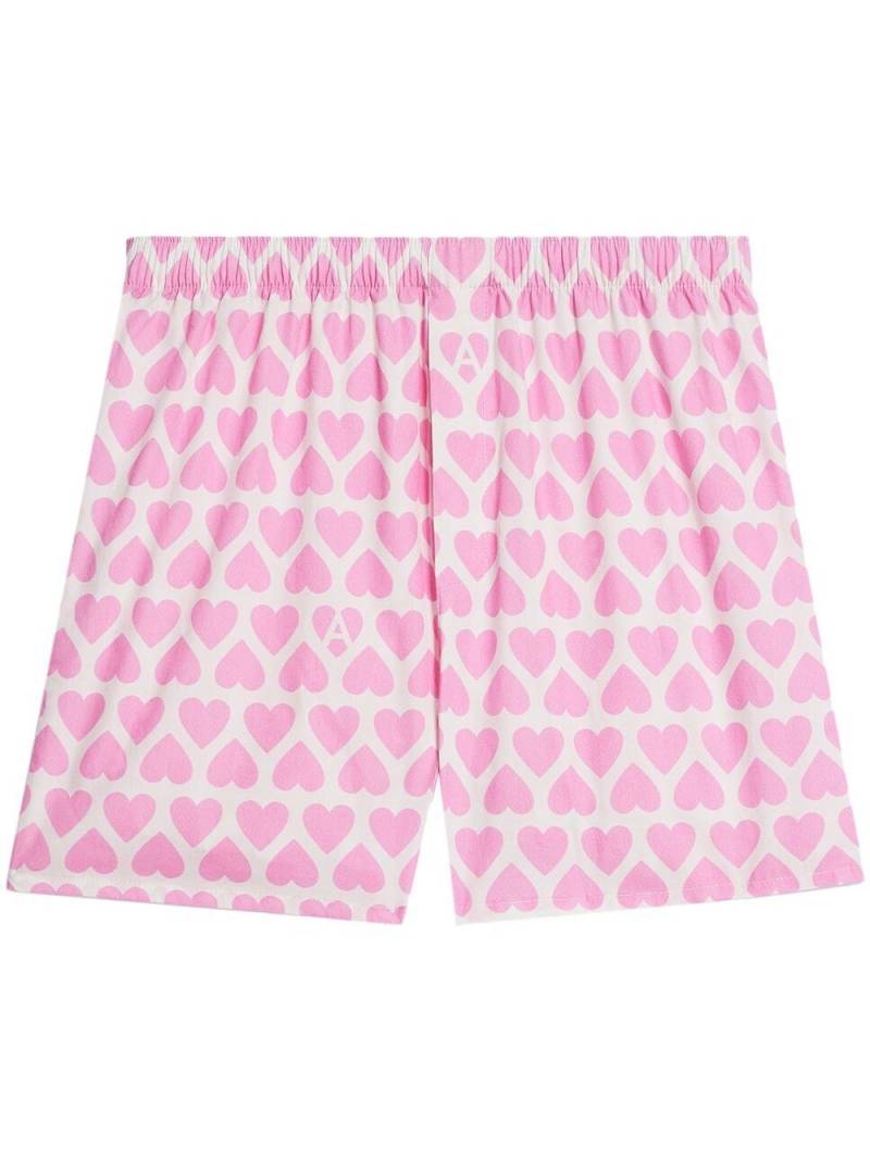 AMI Paris hear-print boxer shorts - Pink von AMI Paris