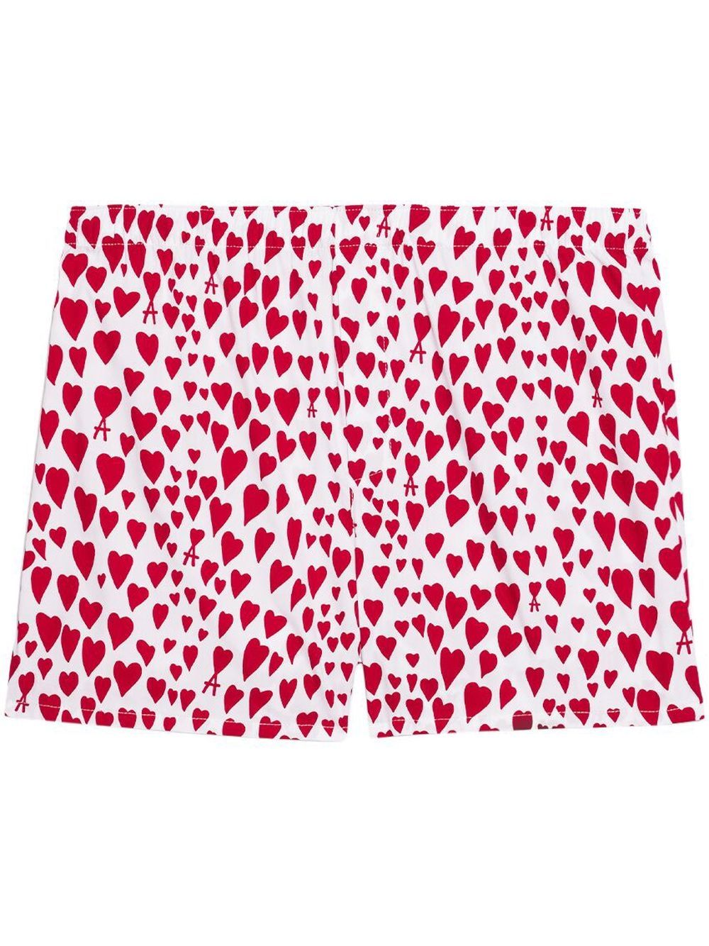 AMI Paris heart-print boxers - Red von AMI Paris