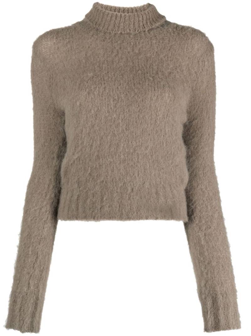 AMI Paris high-neck brushed-effect jumper - Grey von AMI Paris