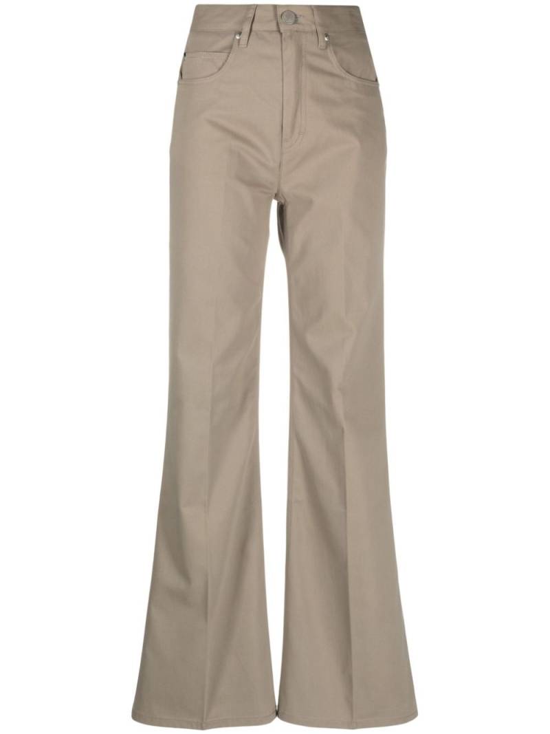 AMI Paris high-waist flared trousers - Neutrals von AMI Paris