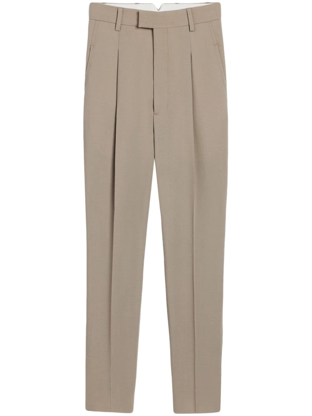 AMI Paris high-waist tapered-leg trousers - Neutrals von AMI Paris