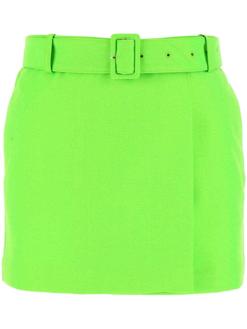 AMI Paris high-waisted belted miniskirt - Green von AMI Paris