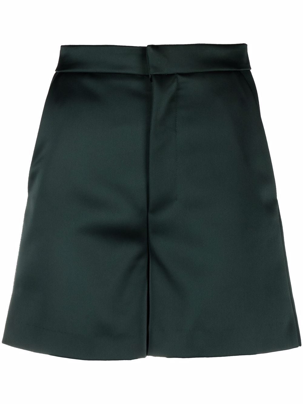 AMI Paris high-waisted satin shorts - Green von AMI Paris